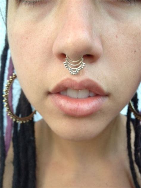 Indian Septum Ring Silver Nose Ring Silver Septum Ring Etsy Silver