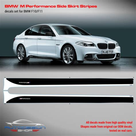 Bmw M Performance Side Stripes Decals Set For M F F Ebay