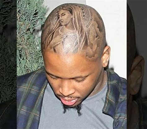 Rapper Yg Tattoos Virgin Mary On His Head Idées De Tatouages