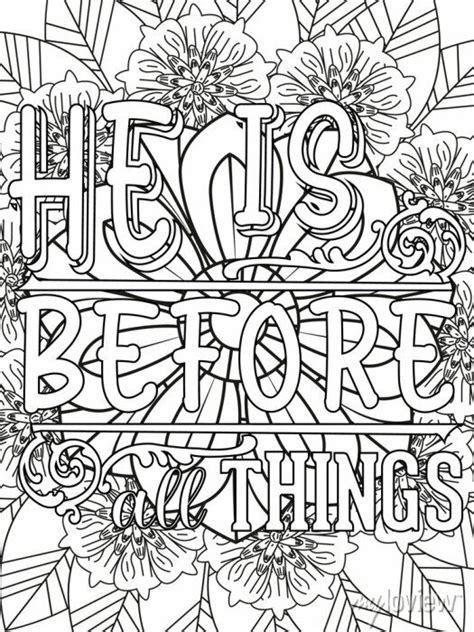 Bible Verse Coloring Pages Christian Lettering Coloring Page