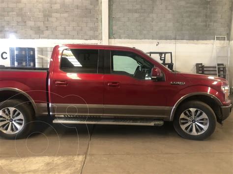 Ford Lobo Lariat Crew Cab 4x4 Usado 2018 Color Rojo Precio 700 000