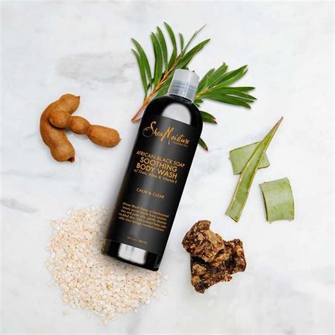 African Black Soap Soothing Body Wash With Palm Oils Sheamoisture