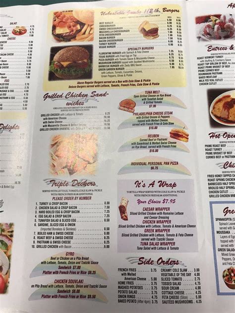 Menu At Rainbow Diner Restaurant Yonkers White Plains Rd