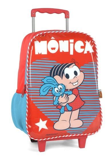 Mochila Carrinho Turma Da Monica 35691 Vermelho Luxcel Papellotti