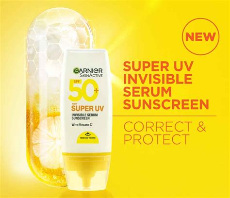 superuv invisible serum sunscreen vitamin  ml skin active garnier