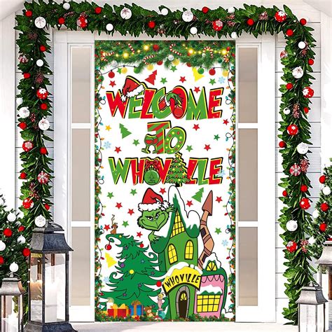 Amazon Whoville Christmas Decorations Door Banner X