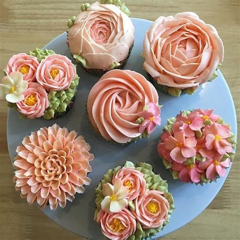 How Beautiful Are These Flower Cupcakes From Achara Phoom We Make It