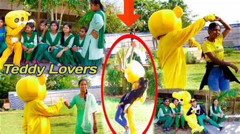 Funny Teddy Bear Pranks😂 On Cute Girls😘 With Park Girls