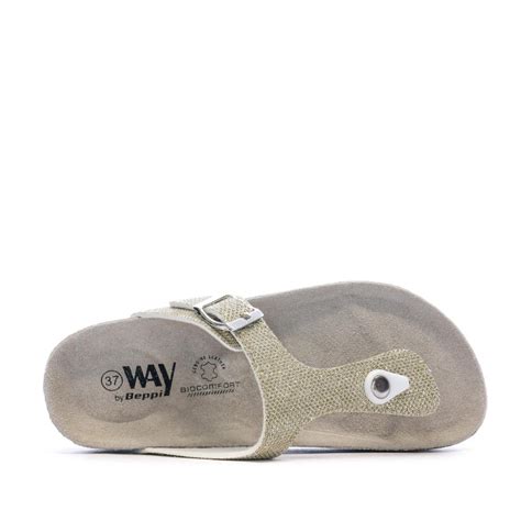 Sandales Dor Femme Beppi Casual Slipper Espace Des Marques