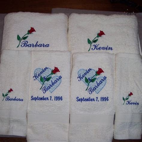 Personalized Wedding Towels