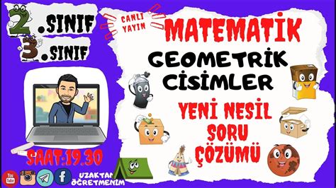 2 SINIF ve 3 SINIF GEOMETRİK CİSİMLER YENİ NESİL SORU ÇÖZÜMÜ KÜP