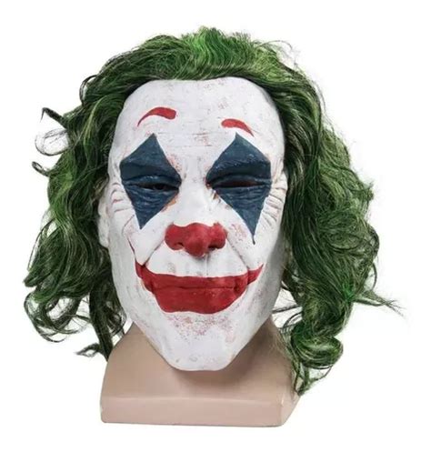 Mascara Guason Delux Joker Cosplay Latex Halloween Disfraz Cuotas Sin