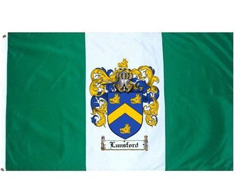 Lunsford Coat of Arms Flag / Family Crest Flag - Coat of Arms