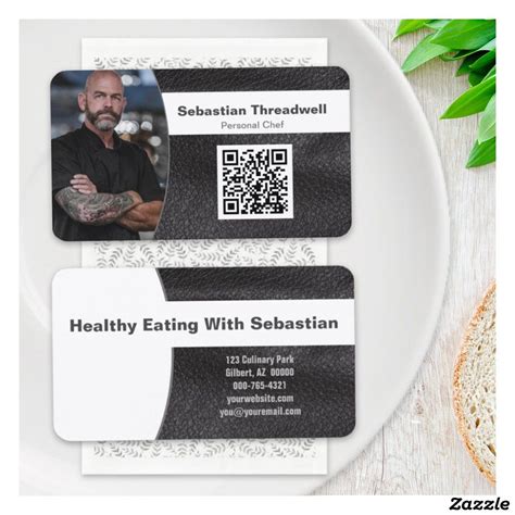 Qr Code Business Card Personal Chef Custom Photo Apple Watch Bands