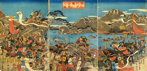 The Battle Of Kawanakajima Fought In The Sengoku Period Of Japan 1553