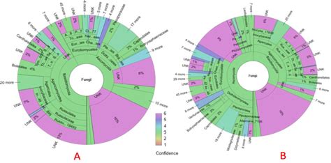 Krona Wheels Illustrating The Taxonomic Distribution Of Fungi In Soil