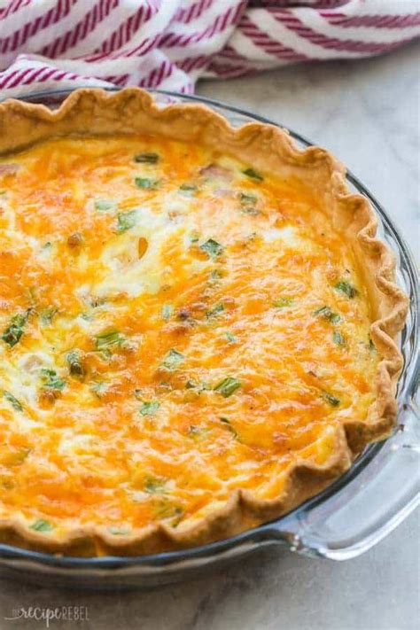 Easy Ham Quiche Recipe With Frozen Pie Crust Deporecipe Co