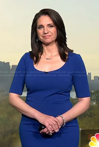 Wornontv Marias Blue Scoop Neck Dress On Today Maria Larosa