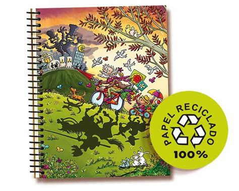 Cuaderno Serie Mini Papel Reciclado Quijite De Ekilikua