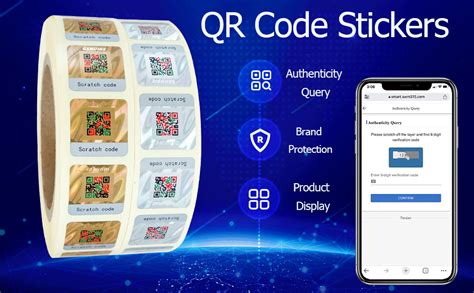 Amazon 1000pcs Genuine QR Code Stickers With Authenticity Query