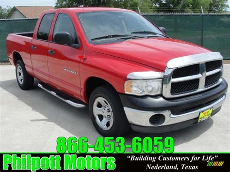 2003 Flame Red Dodge Ram 1500 ST Quad Cab 29137744 GTCarLot