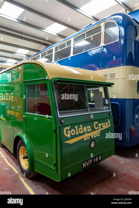 Vintage Buses On Display At The Transport Museum In Wythall