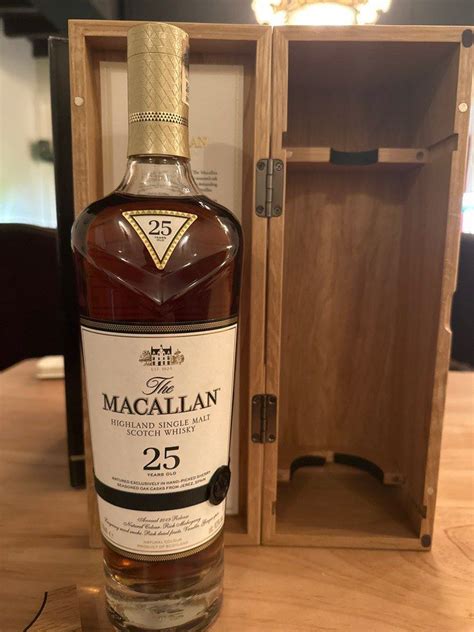 Macallan 25 Year 2019 Release Sherry Seasoned Oak Casks Food Drinks