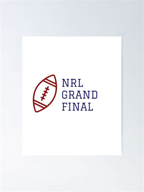 "NRL Grand Final" Poster for Sale by MeCreata | Redbubble