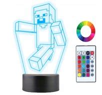 Lampka Nocna MINECRAFT GRA 3D Led IMIĘ Grawer Plexido Sklep EMPIK