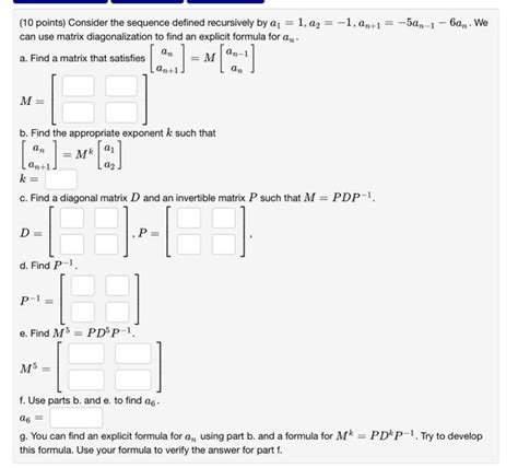 Solved Points Consider The Sequence Defined Recursively Chegg