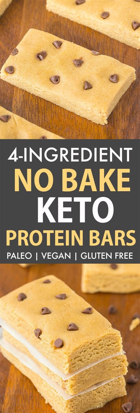 No Bake Keto Protein Bars (Paleo, Vegan) - The Big Man's World