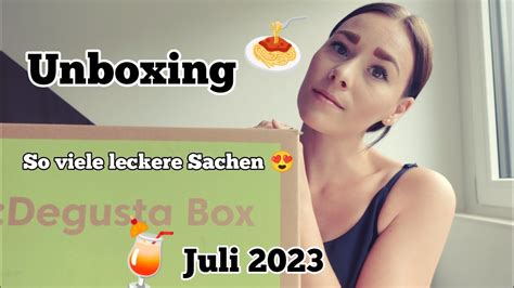 Degusta Box Unboxing Juli 2023 Mrs Creative YouTube