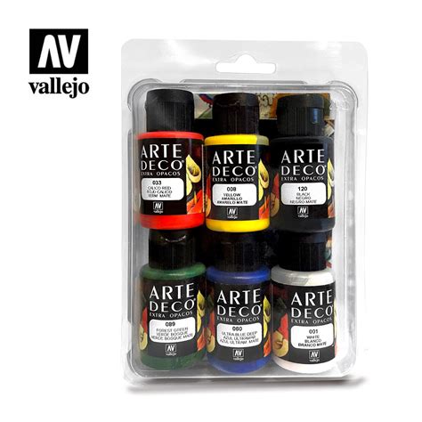 Pack Pinturas Vallejo Acr Lica Arte Deco Ml Compra Ya En Silu