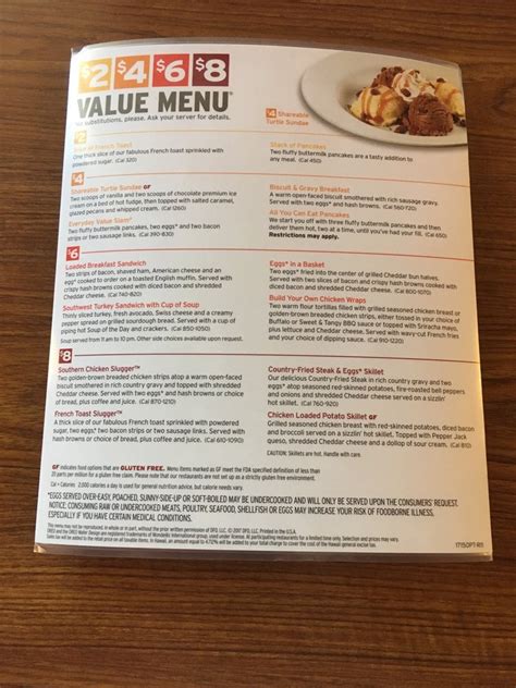 Dennys 2 4 6 8 Menu - All You Need Infos 