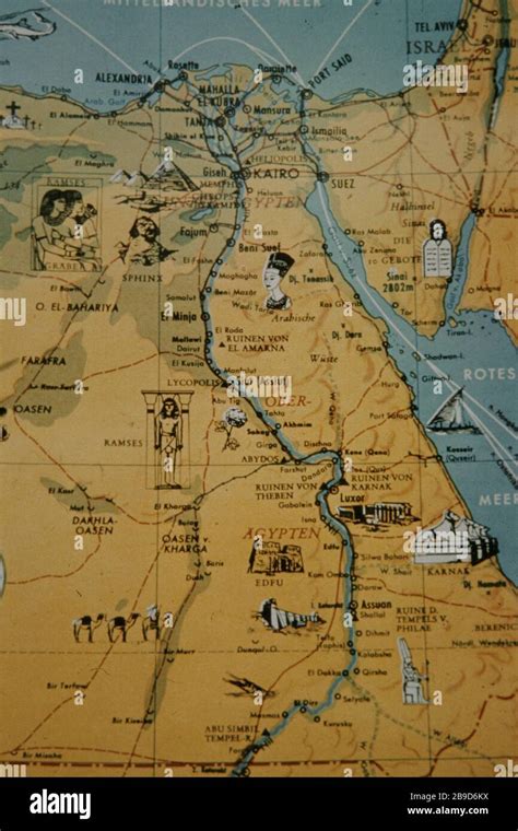 Map of the nile hi-res stock photography and images - Alamy