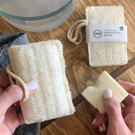 Loofah Natural Kitchen Sponges 3 Pack Eco Girl Shop