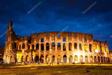 Roman Colosseum At Night Wallpaper