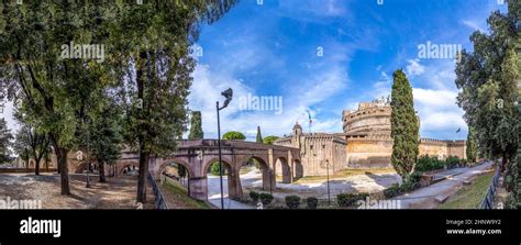 Castel Sant Angelo The Castle Of The Holy Angel In Rome Italy With