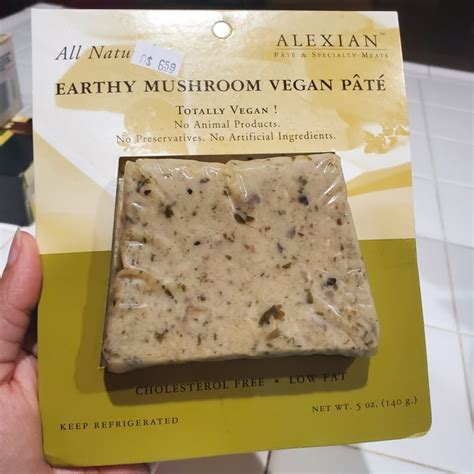 Alexian Pate Specialty Meats Earthy Mushroom Vegan P T Review Abillion