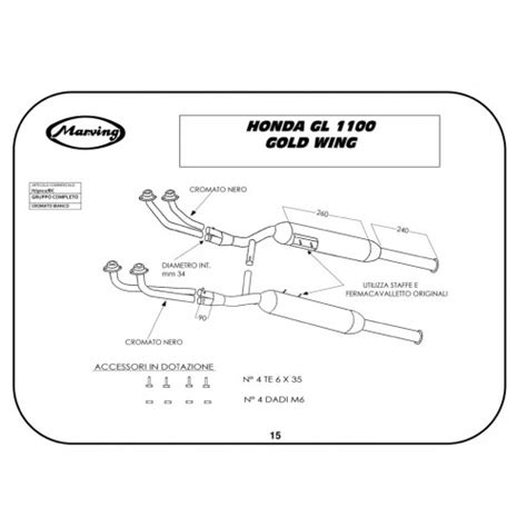 Marving Full Exhaust System Master Chrome Honda Gl Motorlook Nl