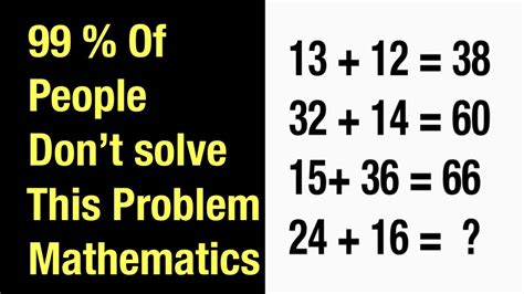 Can You Solve It Problem Mathematics Puzzle Additional Puzzle