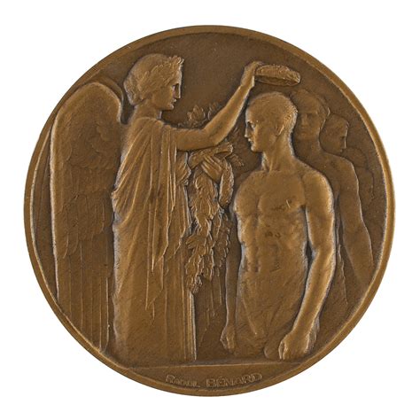 Paris 1924 Summer Olympics Participation Medal RR Auction