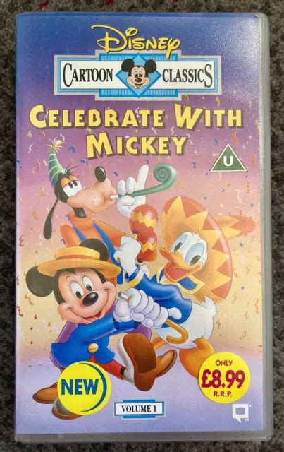 VHS VINTAGE RARE Walt Disney Dessin animé classique Célébrez avec