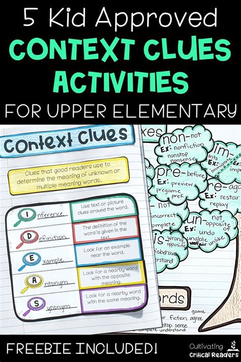 5th Grade Context Clues Worksheets Printable Computer Tools