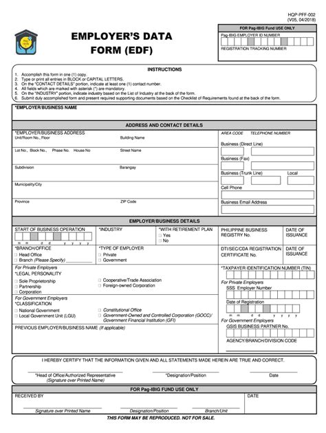 Pag Ibig Edf No No Download Needed Needed 2018 2025 Form Fill Out And