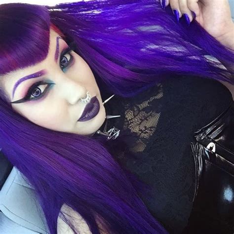 Pin By Xeno Kat On Cute Hair Goth Hair Gorgeous Hair V Bangs