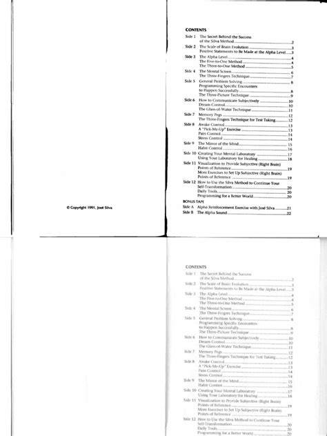 Silva Method Book | PDF