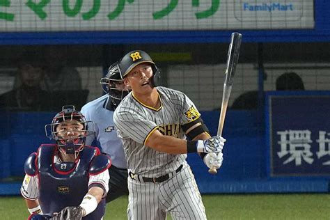 阪神・原口文仁の今季1号ソロで追加点！ 「甘いところに来た球を一振りで仕留めることができました」 サンスポ