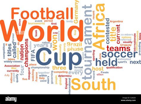 Background concept wordcloud illustration of football soccer world cup Stock Photo - Alamy