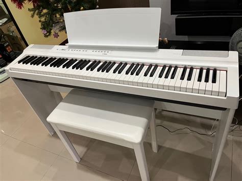 Yamaha P Digital Piano P White Hobbies Toys Music Media